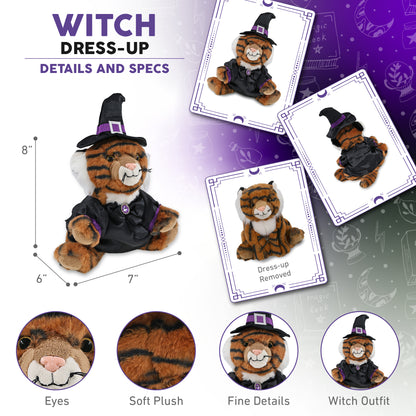 SUPER-SOFT PLUSH - SQUAT TIGER 8" WITCH