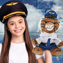 SUPER-SOFT PLUSH - SQUAT TIGER 8" WITH PILOT DRESS UP