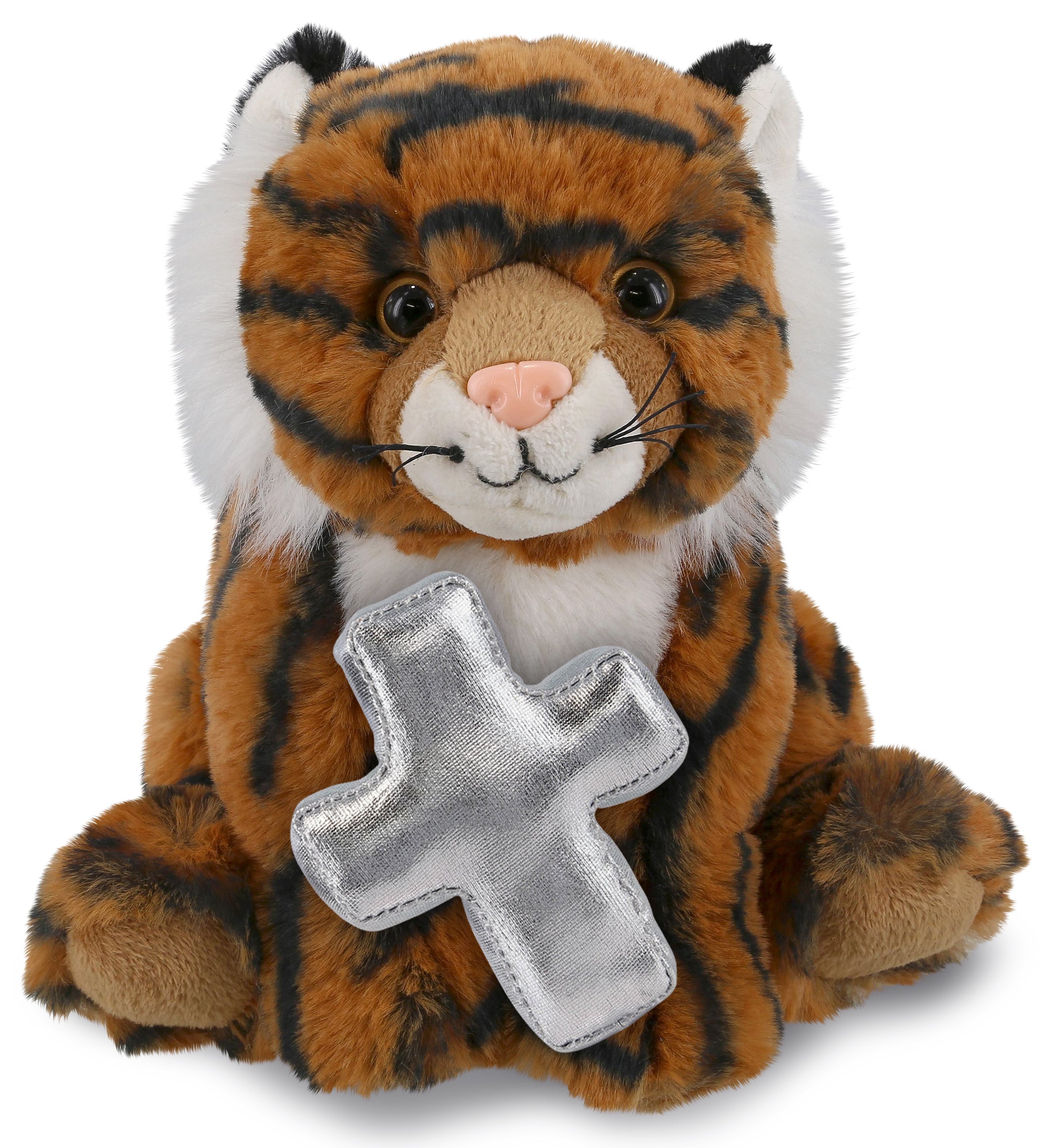 PLUSH CROSS - SUPER-SOFT PLUSH - SQUAT TIGER 8"