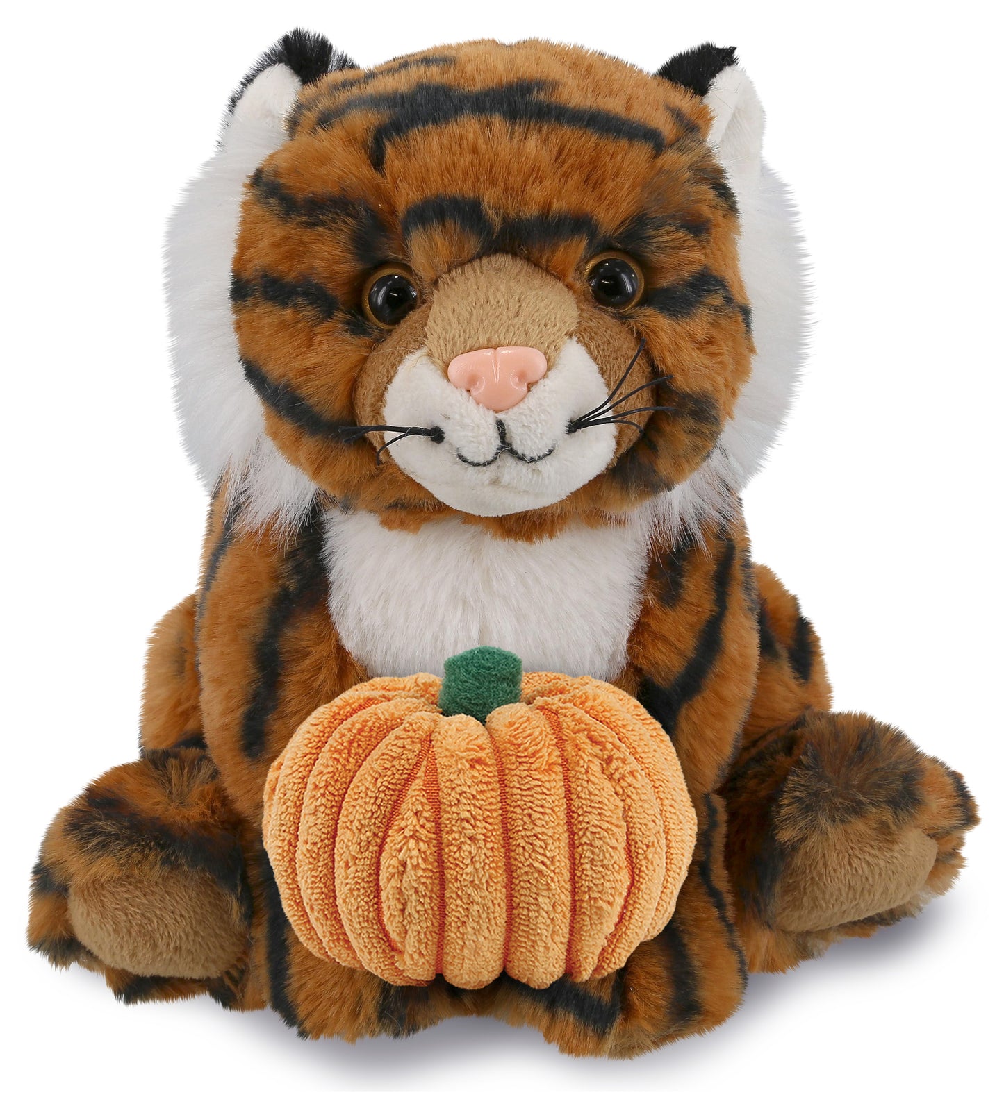 PLUSH PUMPKIN - SUPER-SOFT PLUSH - SQUAT TIGER 8"