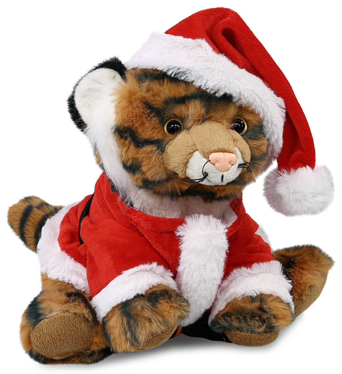 PLUSH SANTA - SUPER-SOFT PLUSH - SQUAT TIGER 8"