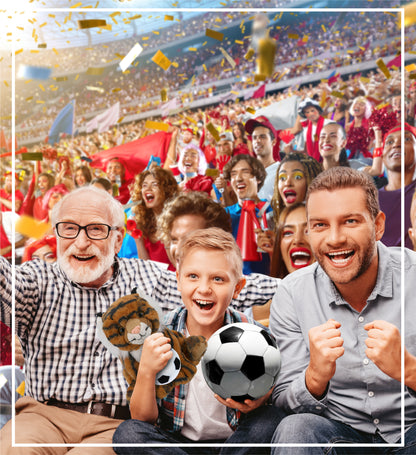 SUPER-SOFT PLUSH - SQUAT TIGER 8" WITH SOCCER PLUSH