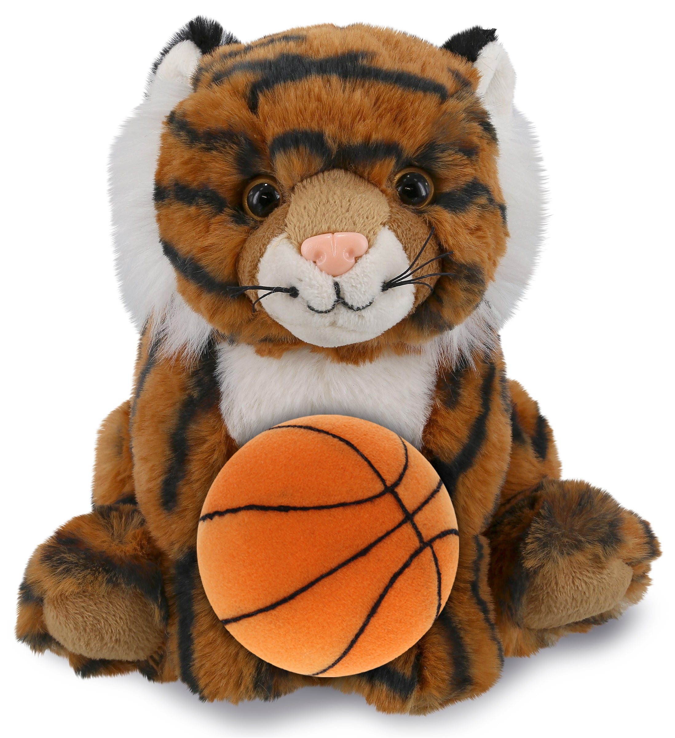 PLUSH BASKETBALL - SUPER-SOFT PLUSH - SQUAT TIGER 8"