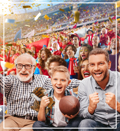 SUPER-SOFT PLUSH - SQUAT TIGER 8" WITH FOOTBALL PLUSH