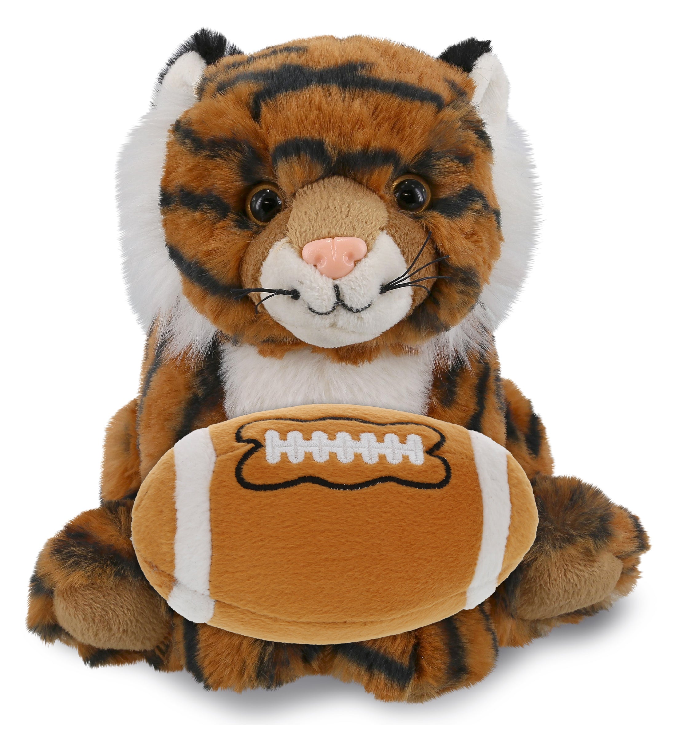 SUPER-SOFT PLUSH - SQUAT TIGER 8" WITH FOOTBALL PLUSH