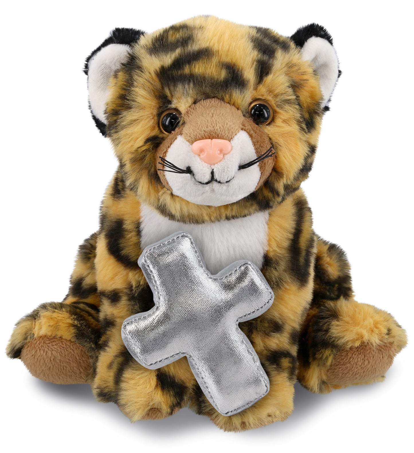 PLUSH CROSS - SUPER-SOFT PLUSH - SQUAT LEOPARD 8"