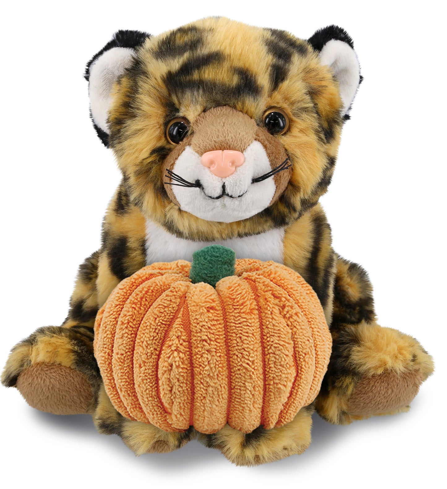 PLUSH PUMPKIN - SUPER-SOFT PLUSH - SQUAT LEOPARD 8"