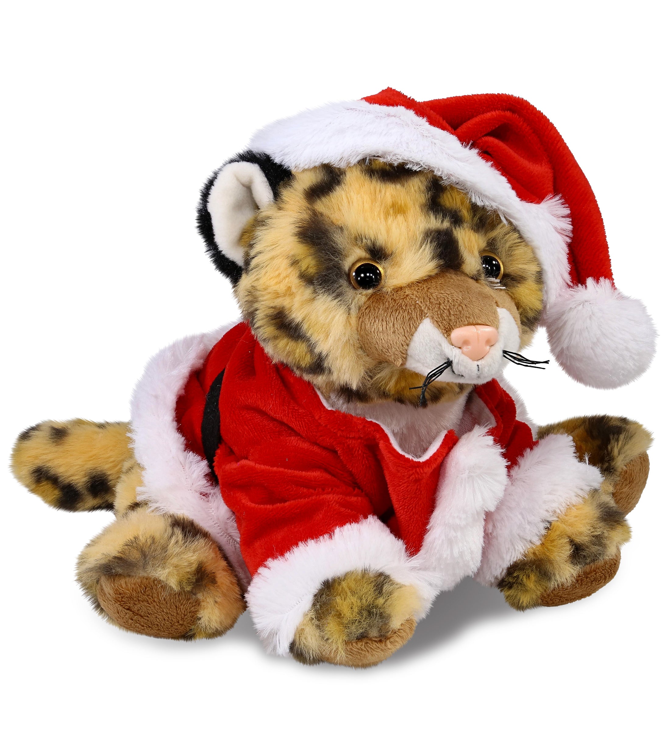 PLUSH SANTA - SUPER-SOFT PLUSH - SQUAT LEOPARD 8"