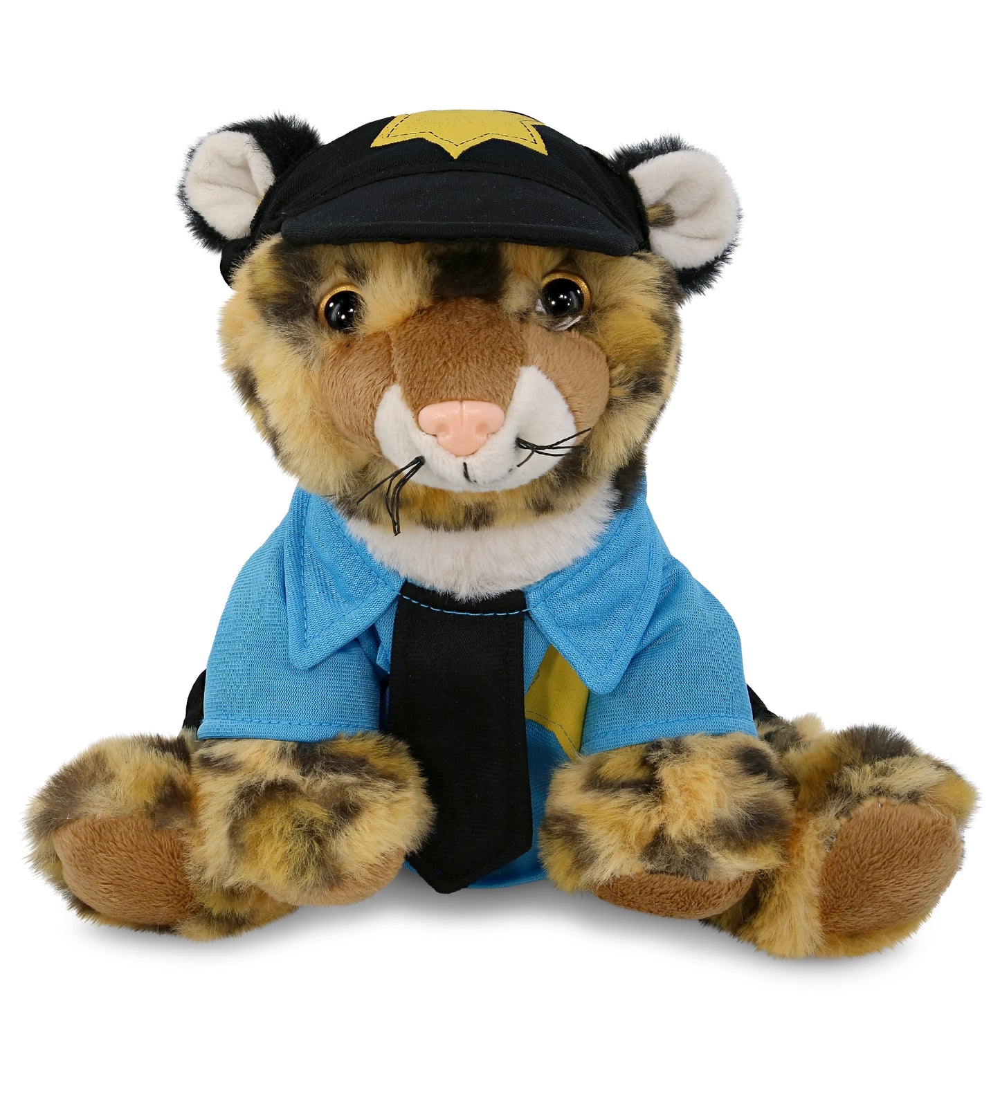 PLUSH POLICE - SUPER-SOFT PLUSH - SQUAT LEOPARD 8"