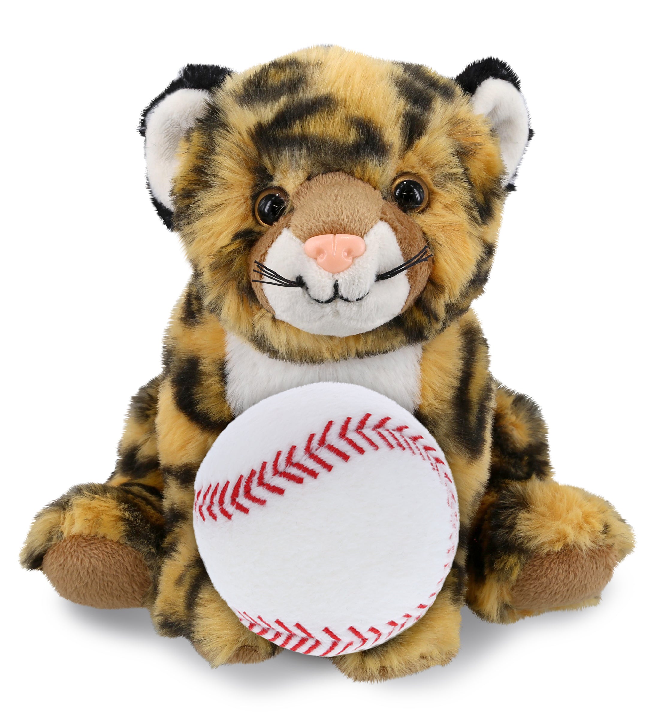 PLUSH BASEBALL - SUPER-SOFT PLUSH - SQUAT LEOPARD 8"