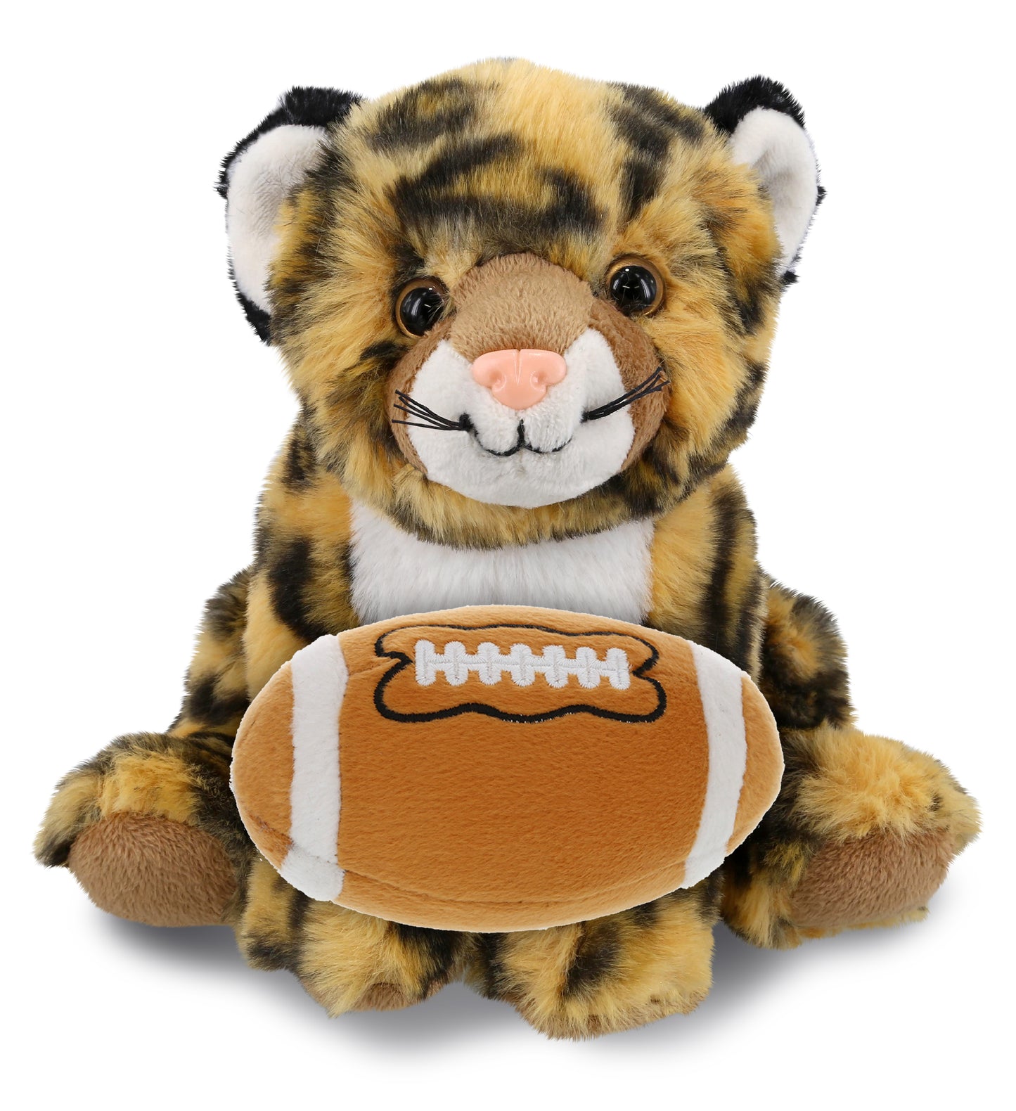 SUPER-SOFT PLUSH - SQUAT LEOPARD 8" WITH FOOTBALL PLUSH