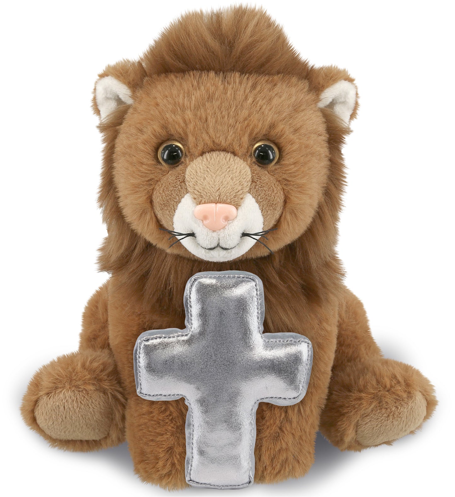 PLUSH CROSS - SUPER-SOFT PLUSH - SQUAT LION 8"