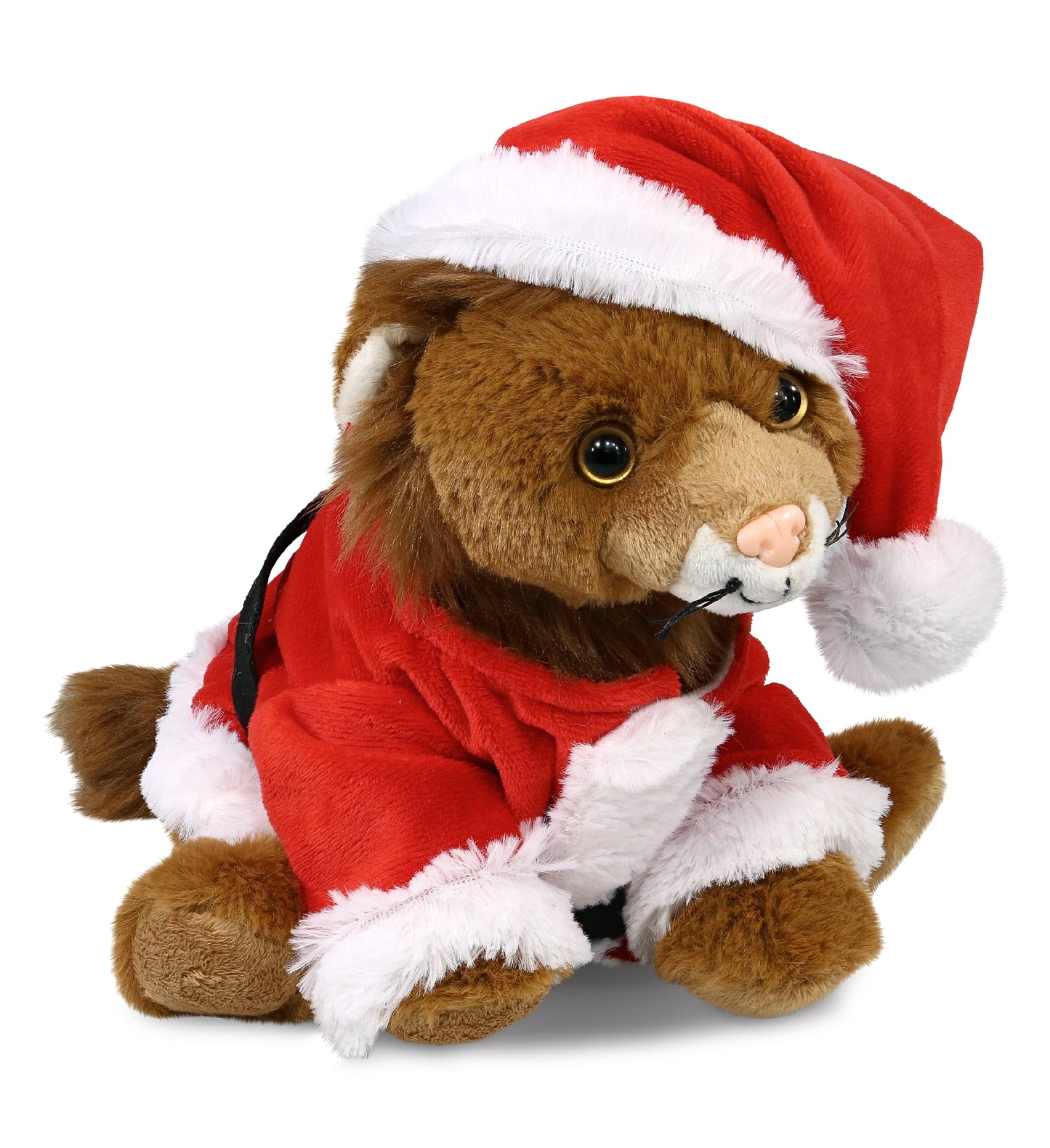 PLUSH SANTA - SUPER-SOFT PLUSH - SQUAT LION 8"