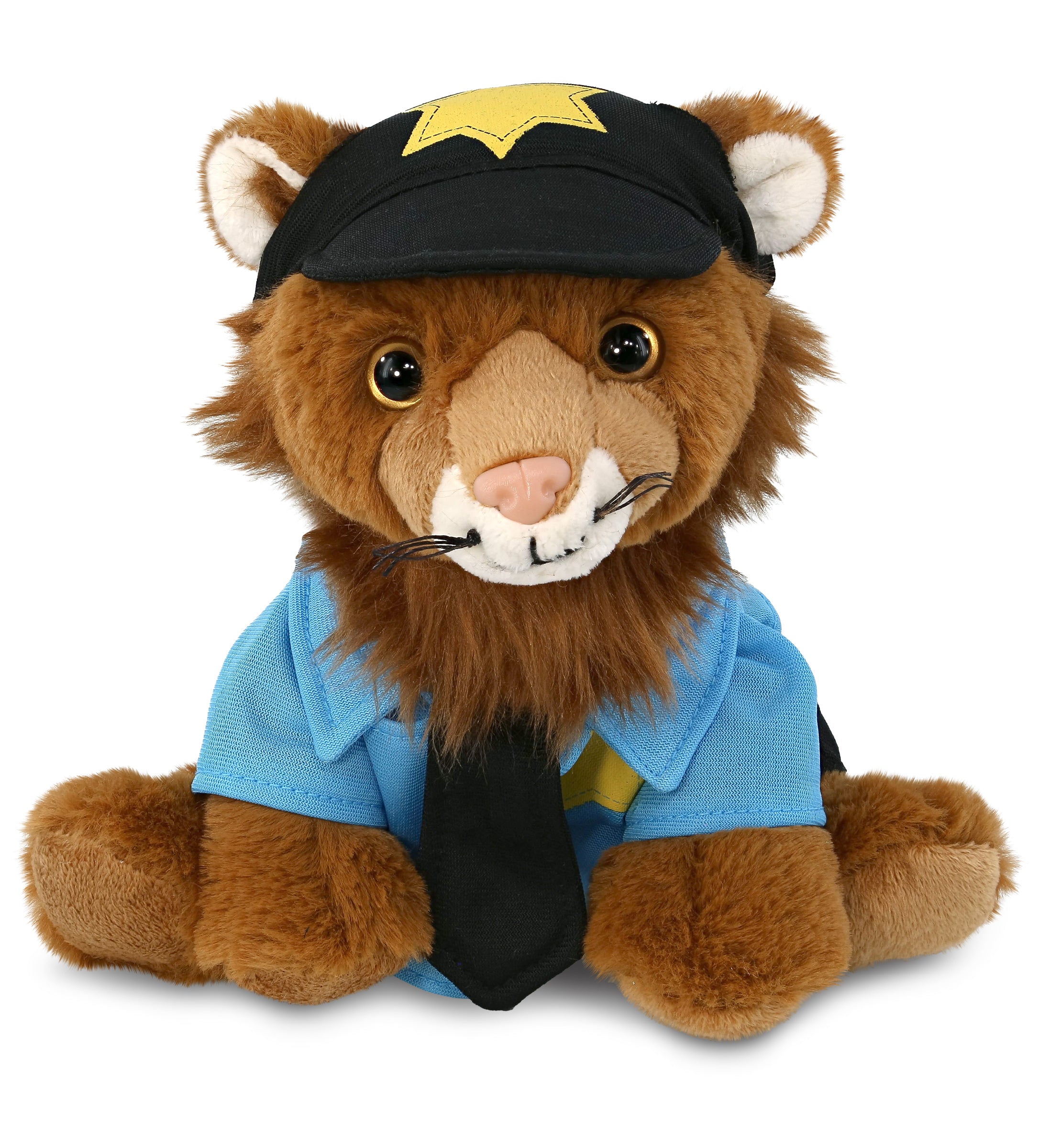 PLUSH POLICE - SUPER-SOFT PLUSH - SQUAT LION 8"