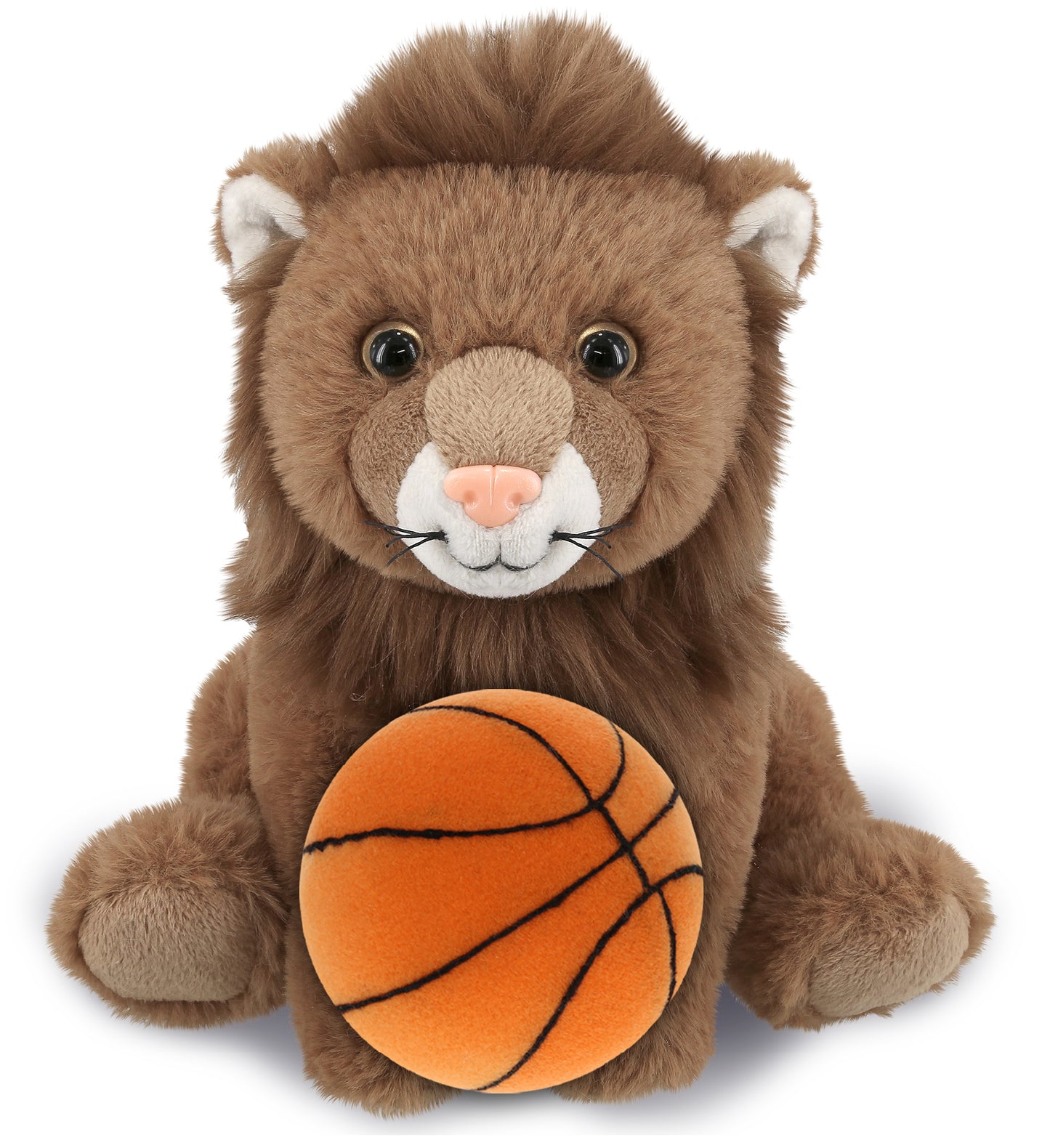 PLUSH BASKETBALL - SUPER-SOFT PLUSH - SQUAT LION 8"