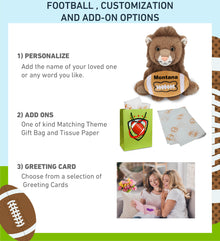 SUPER-SOFT PLUSH - SQUAT LION 8" WITH FOOTBALL PLUSH