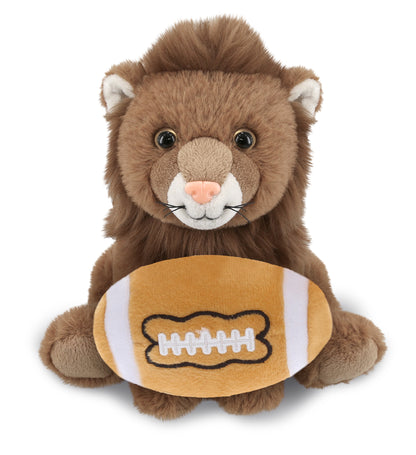 SUPER-SOFT PLUSH - SQUAT LION 8" WITH FOOTBALL PLUSH