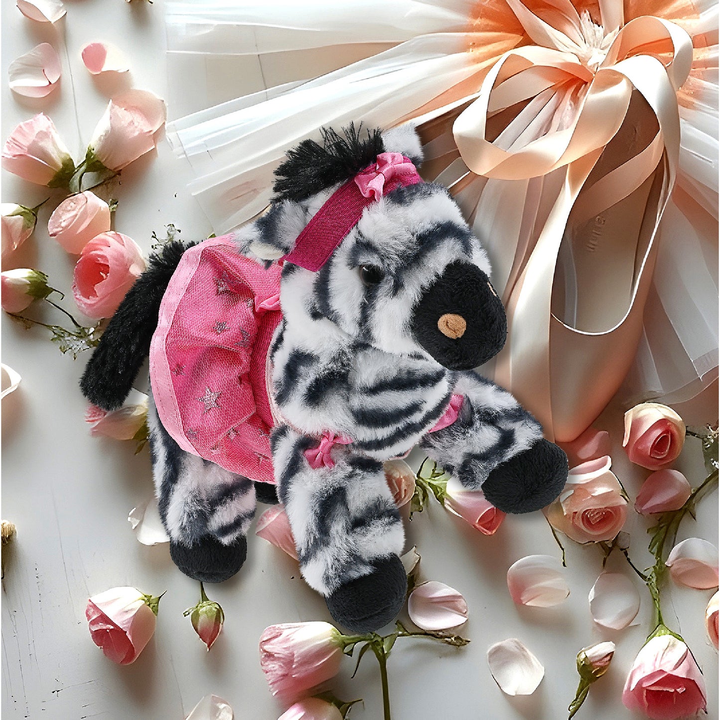 SUPER-SOFT PLUSH - ZEBRA 9" BALLERINA