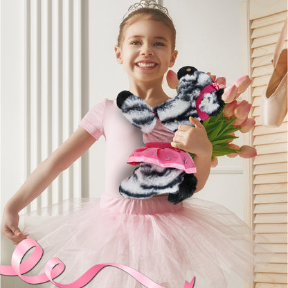 SUPER-SOFT PLUSH - ZEBRA 9" BALLERINA