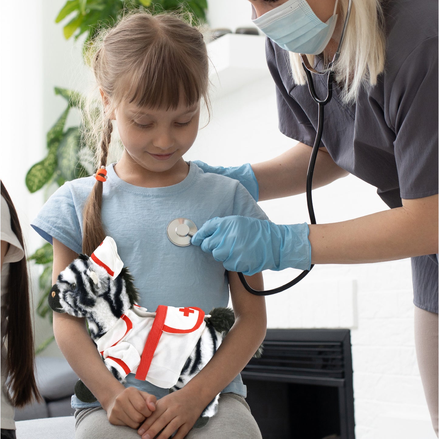 SUPER-SOFT PLUSH - ZEBRA 9" NURSE