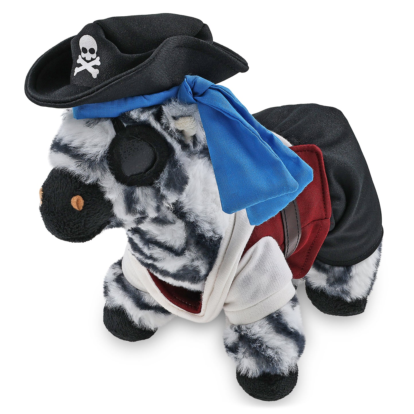 SUPER-SOFT PLUSH - ZEBRA 9" PIRATE DRESS UP