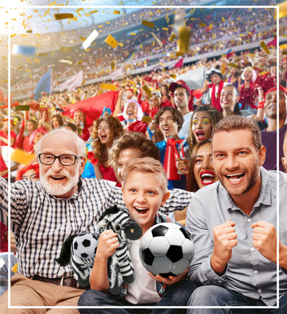 SUPER-SOFT PLUSH - ZEBRA 9" WITH SOCCER PLUSH