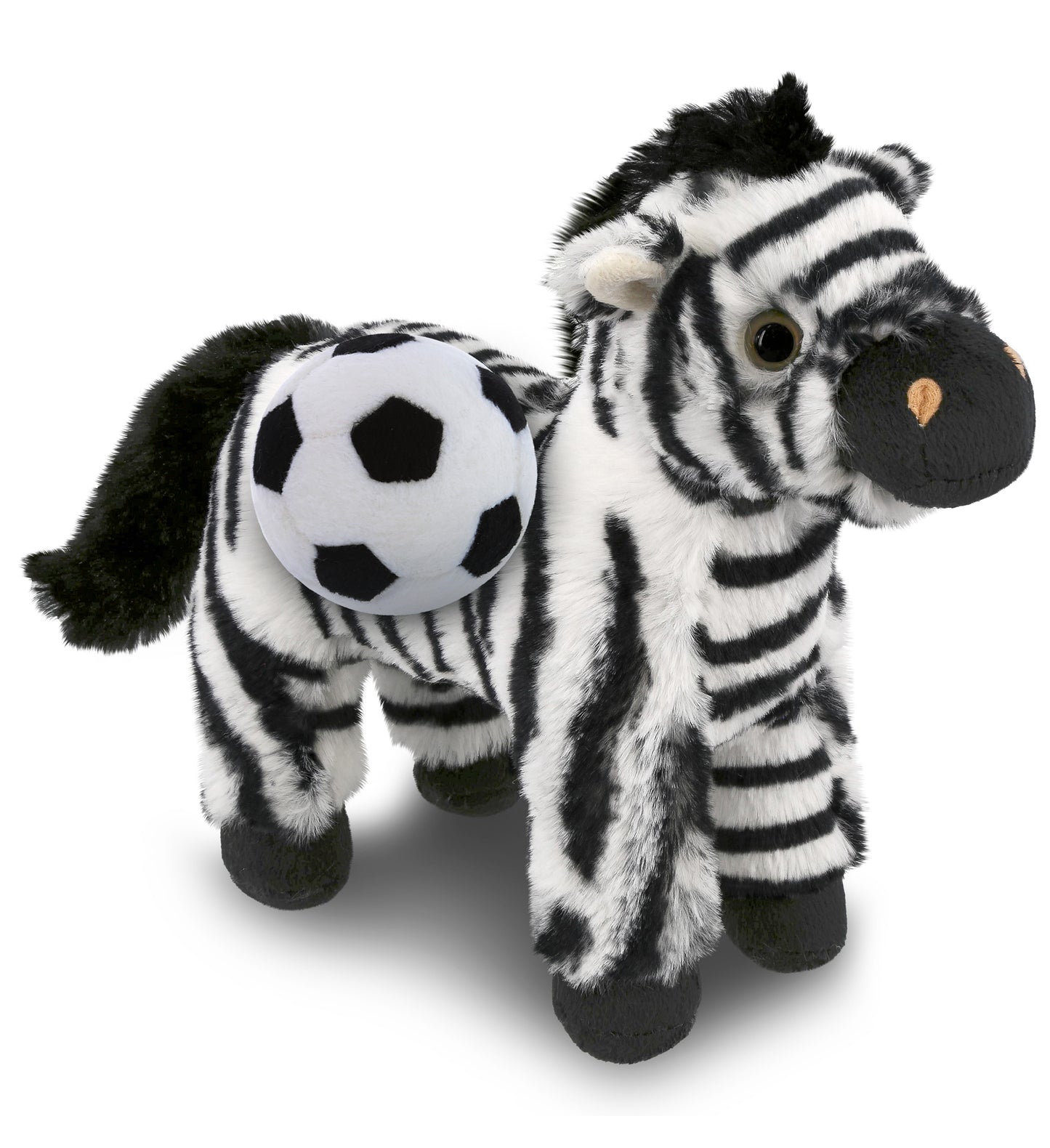 SUPER-SOFT PLUSH - ZEBRA 9" WITH SOCCER PLUSH