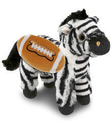 SUPER-SOFT PLUSH - ZEBRA 9" WITH FOOTBALL PLUSH