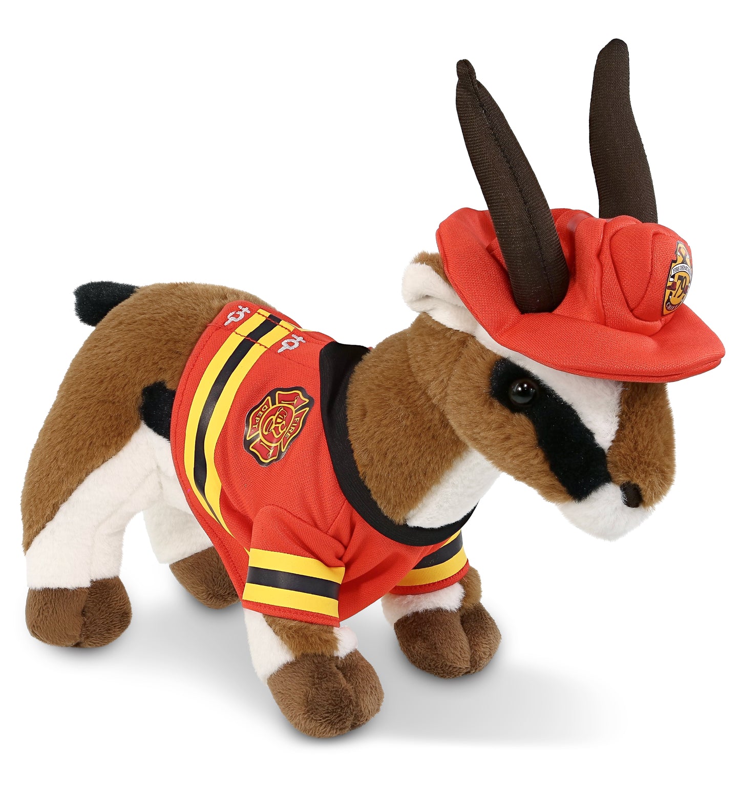 PLUSH FIREMAN - SUPER-SOFT PLUSH - ANTELOPE 10"