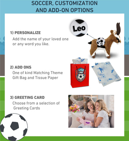 SUPER-SOFT PLUSH - ANTELOPE 10" WITH SOCCER PLUSH
