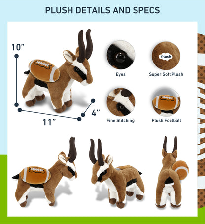 SUPER-SOFT PLUSH - ANTELOPE 10" WITH FOOTBALL PLUSH