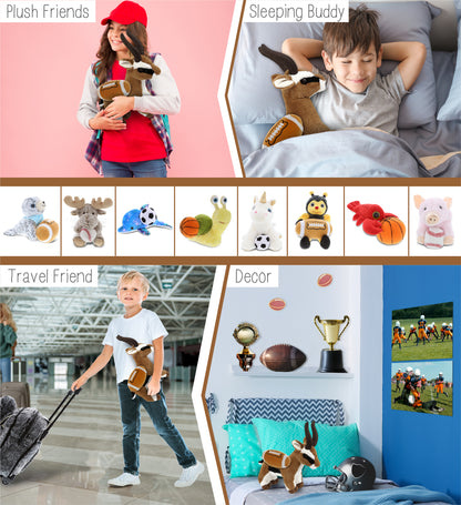 SUPER-SOFT PLUSH - ANTELOPE 10" WITH FOOTBALL PLUSH