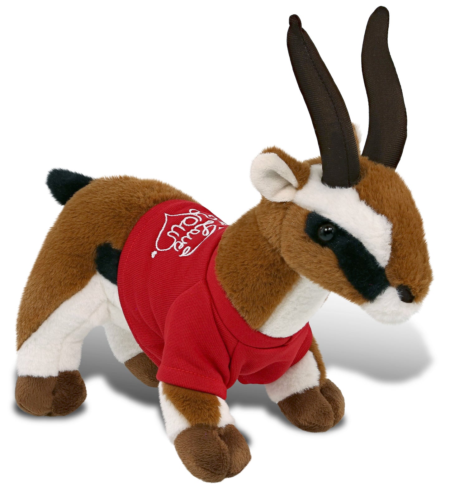 PLUSH I LOVE YOU RED SHIRT- SUPER-SOFT PLUSH - ANTELOPE 10"