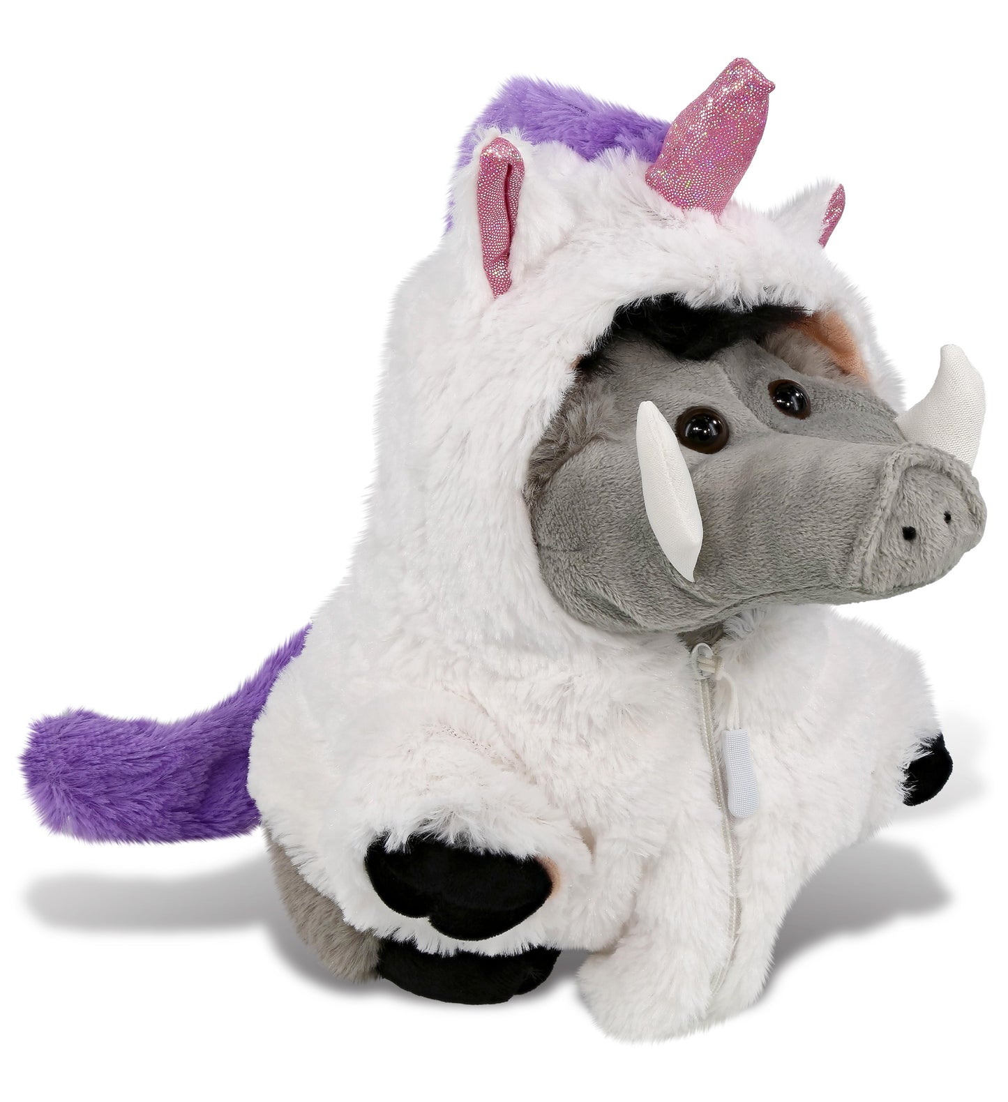 PLUSH UNICORN - SUPER-SOFT PLUSH - GREY BOAR 7.5"
