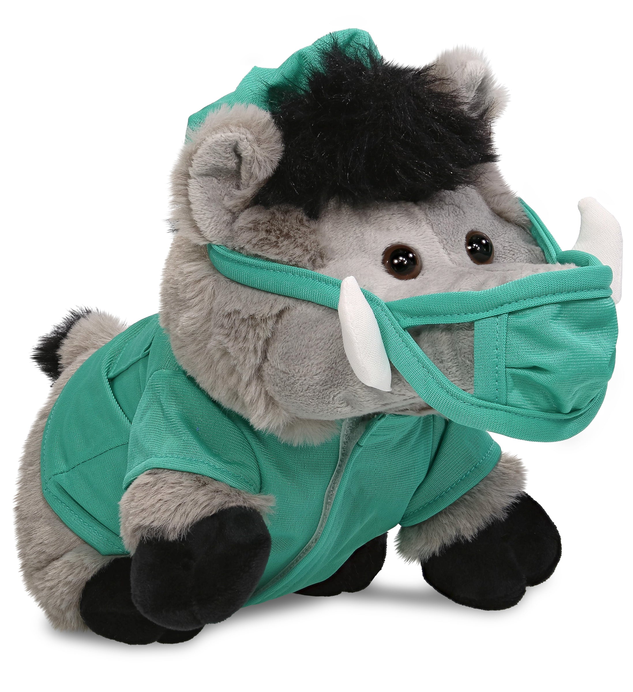 PLUSH DOCTOR - SUPER-SOFT PLUSH - GREY BOAR 7.5"
