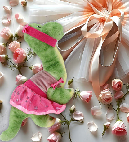 SUPER SOFT PLUSH - GREEN DINOSAUR Ballerina