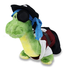 SUPER SOFT PLUSH - GREEN DINOSAUR WITH PIRATE DRESS UP