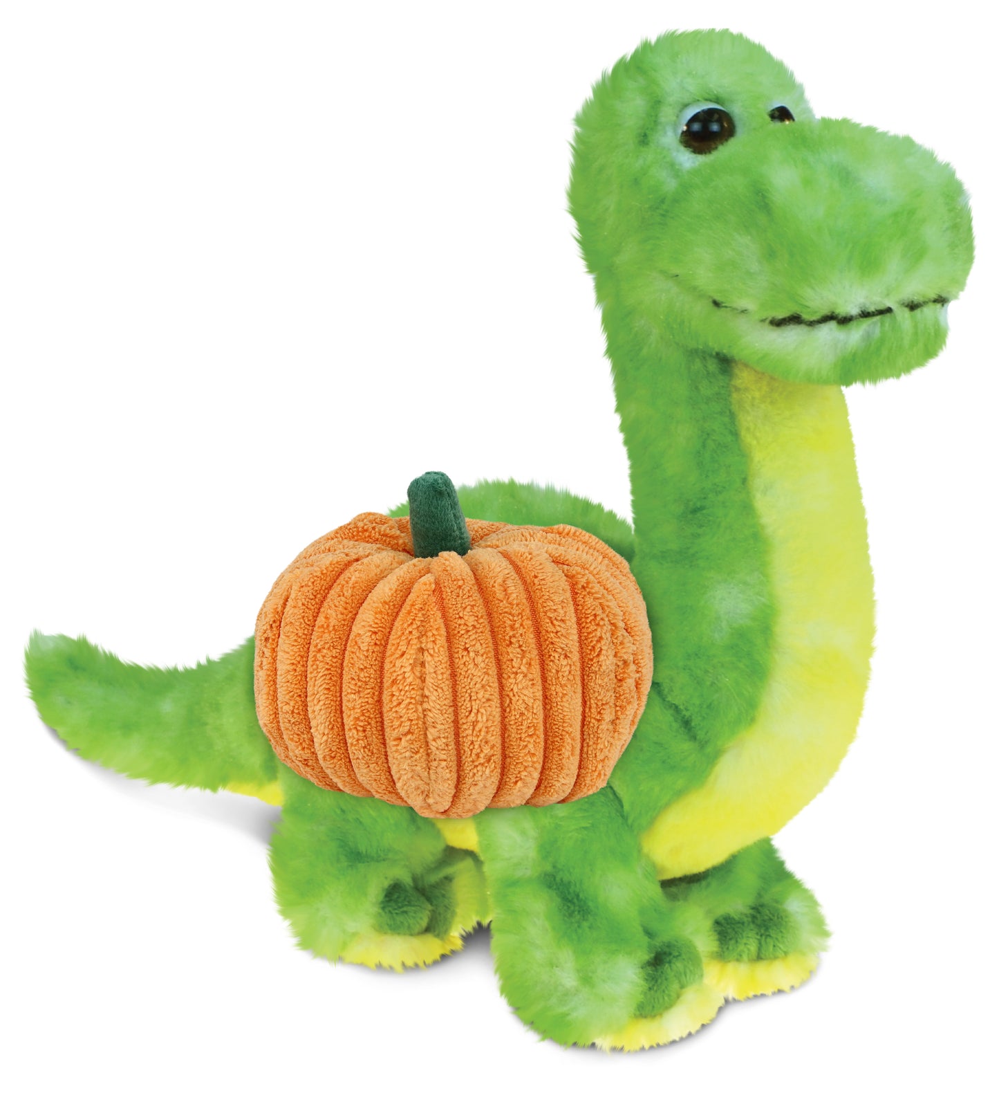 PLUSH PUMPKIN - SUPER SOFT PLUSH - GREEN DINOSAUR