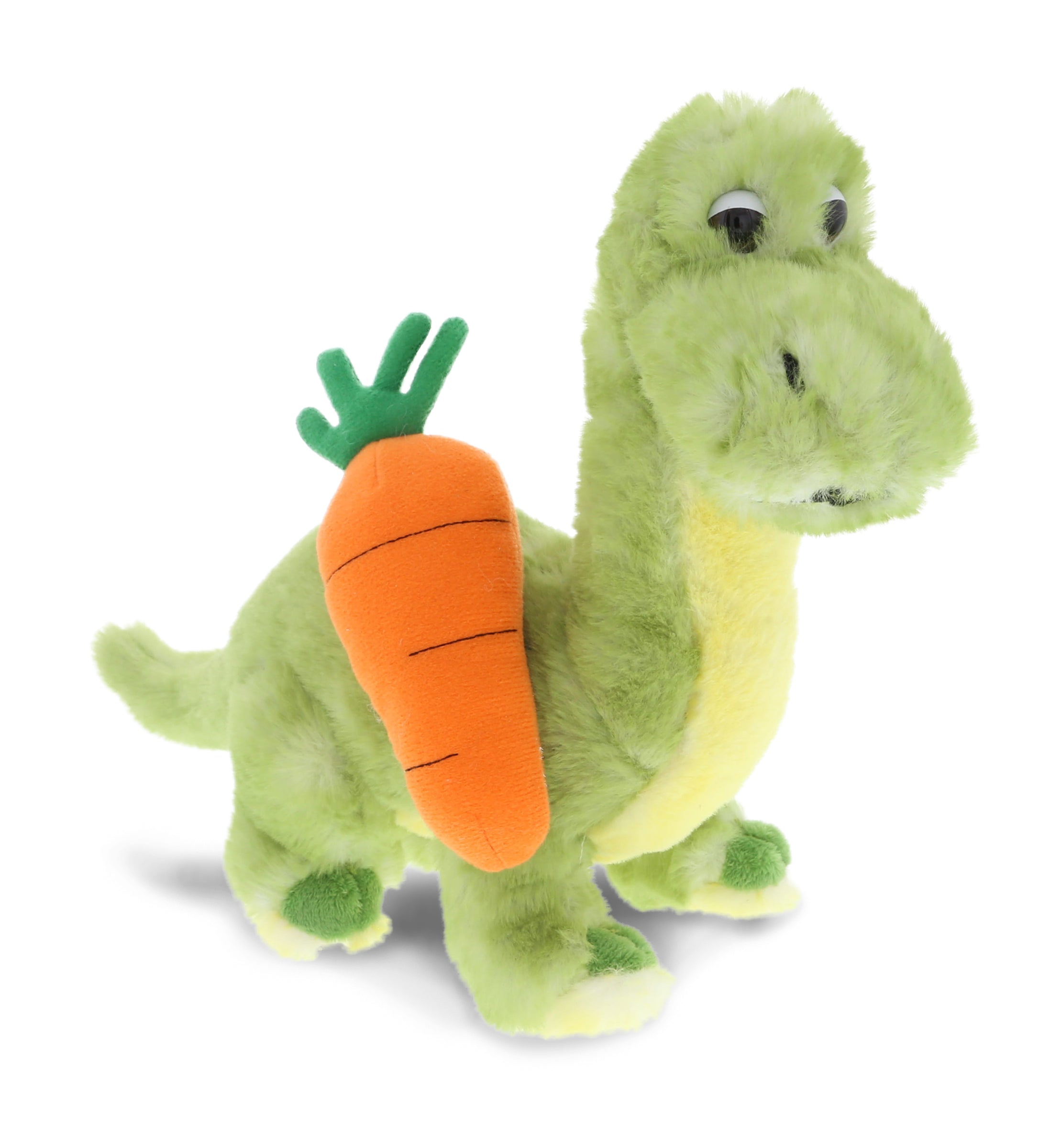 PLUSH CARROT - SUPER SOFT PLUSH - GREEN DINOSAUR