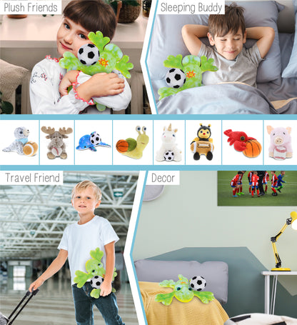 SUPER SOFT PLUSH - GECKO WITH SOCCER PLUSH