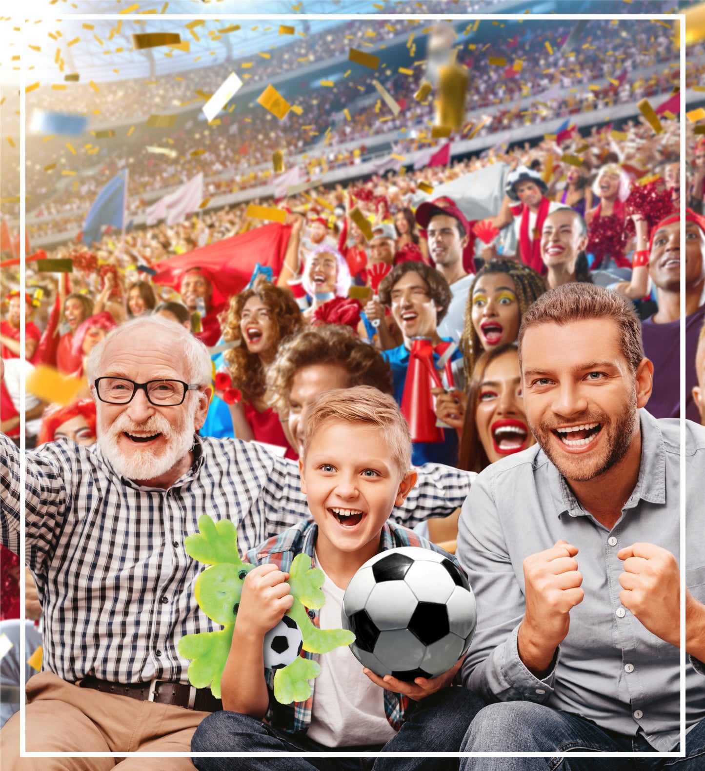 SUPER SOFT PLUSH - GECKO WITH SOCCER PLUSH