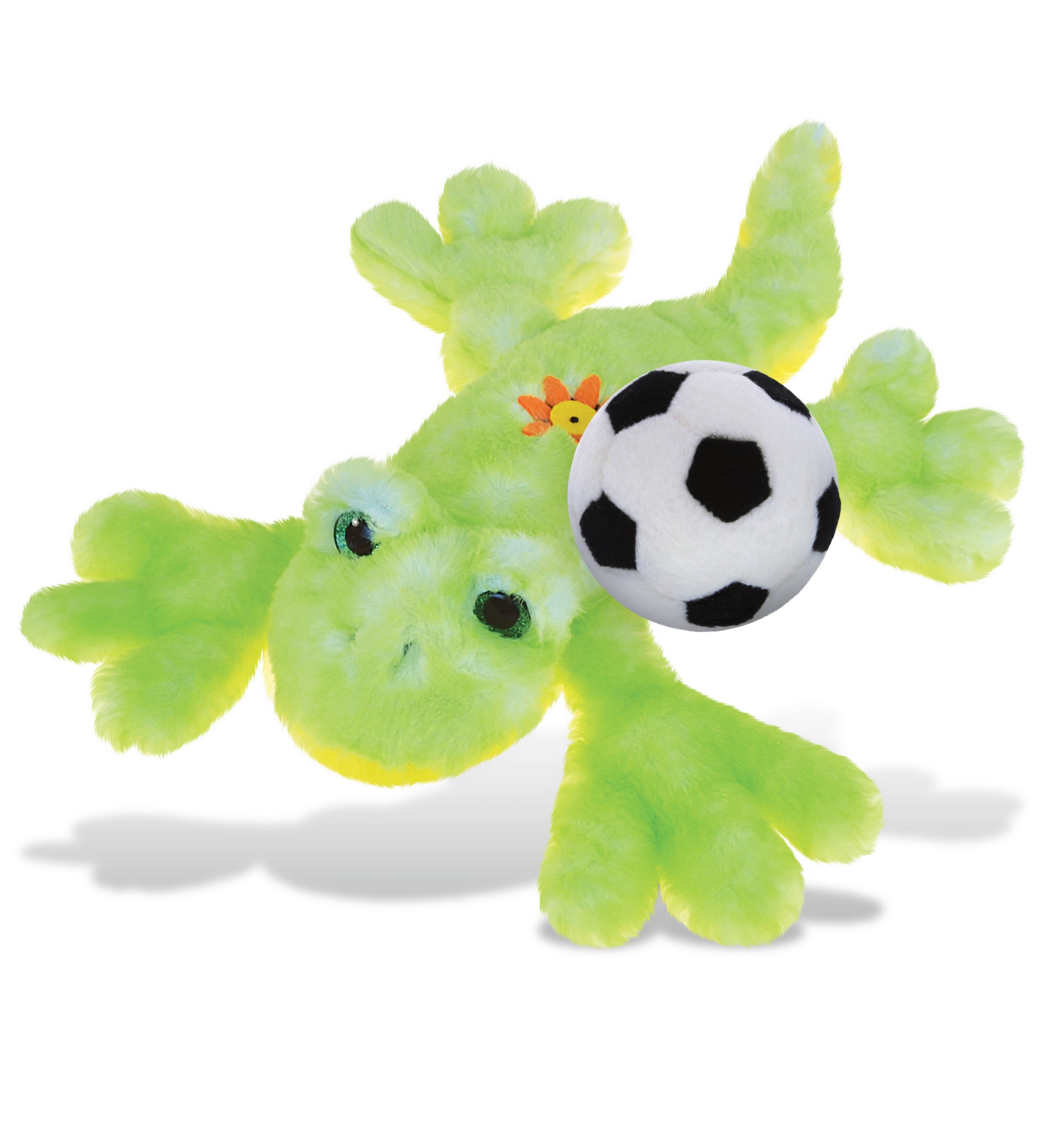 SUPER SOFT PLUSH - GECKO WITH SOCCER PLUSH