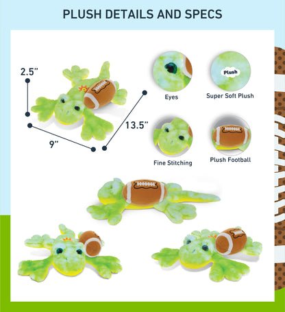 SUPER SOFT PLUSH - GECKO WITH FOOTBALL PLUSH