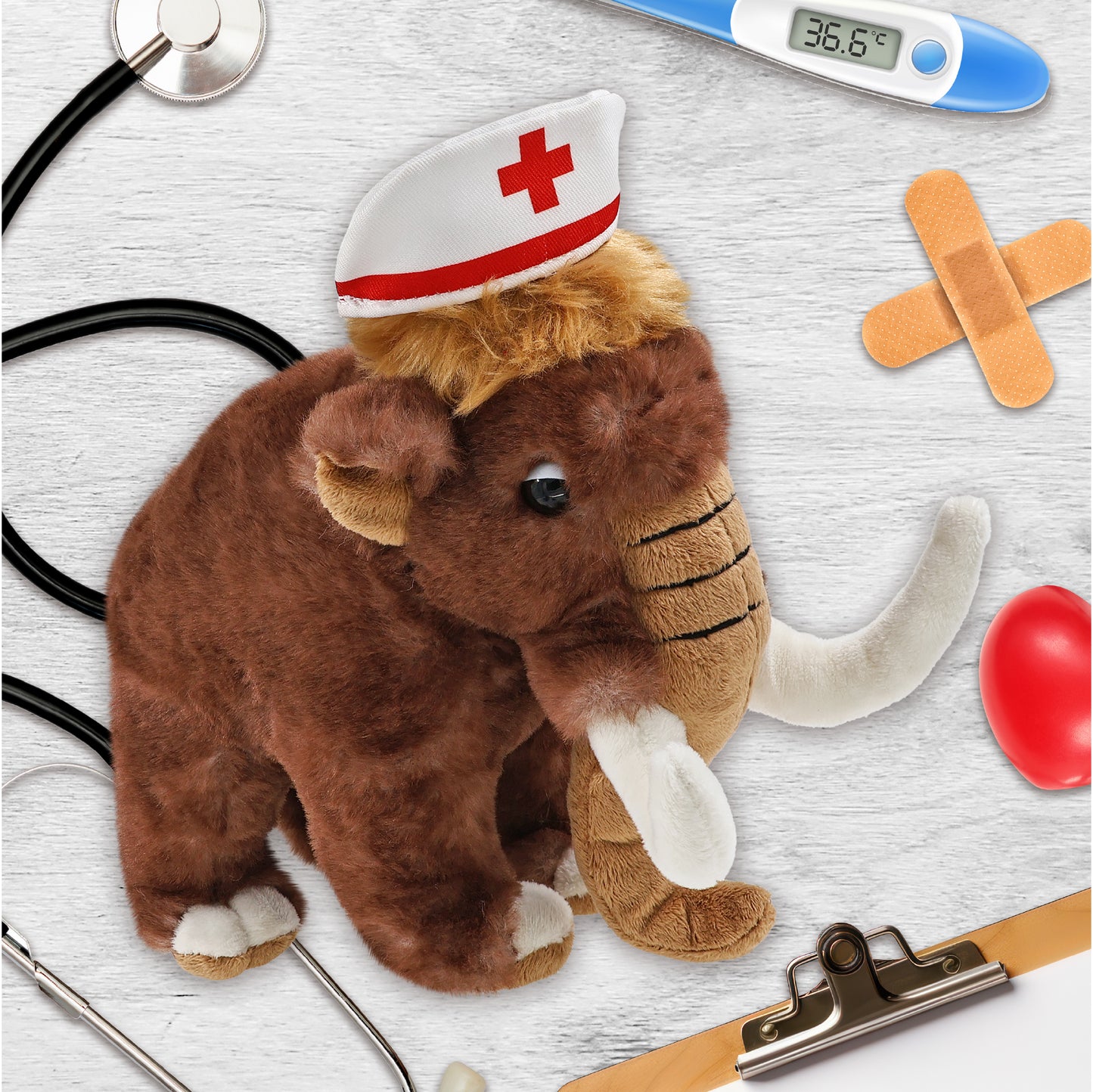 SUPER SOFT PLUSH - WILD MAMMOTH LARGE NURSE