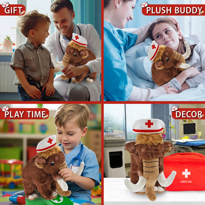 SUPER SOFT PLUSH - WILD MAMMOTH LARGE NURSE