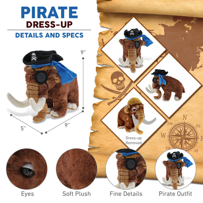SUPER SOFT PLUSH - WILD MAMMOTH LARGE PIRATE DRESS UP