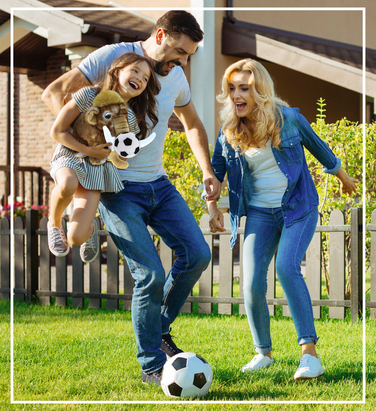 SUPER SOFT PLUSH - WILD MAMMOTH LARGE WITH SOCCER PLUSH