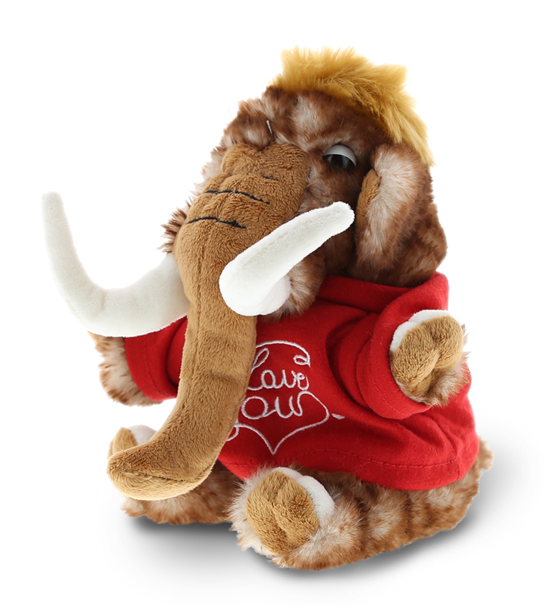 PLUSH I LOVE YOU RED SHIRT- SUPER SOFT PLUSH - WILD MAMMOTH SMALL