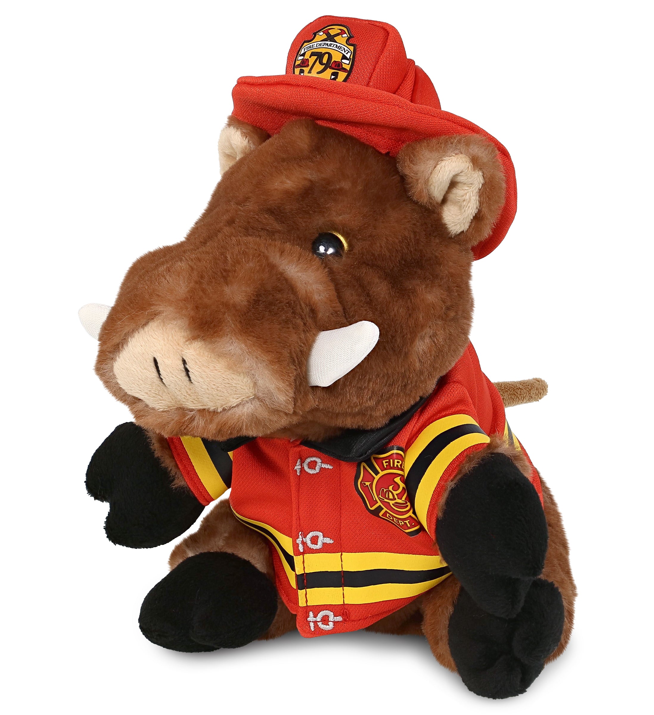 PLUSH FIREMAN - SUPER SOFT PLUSH - WILD BOAR