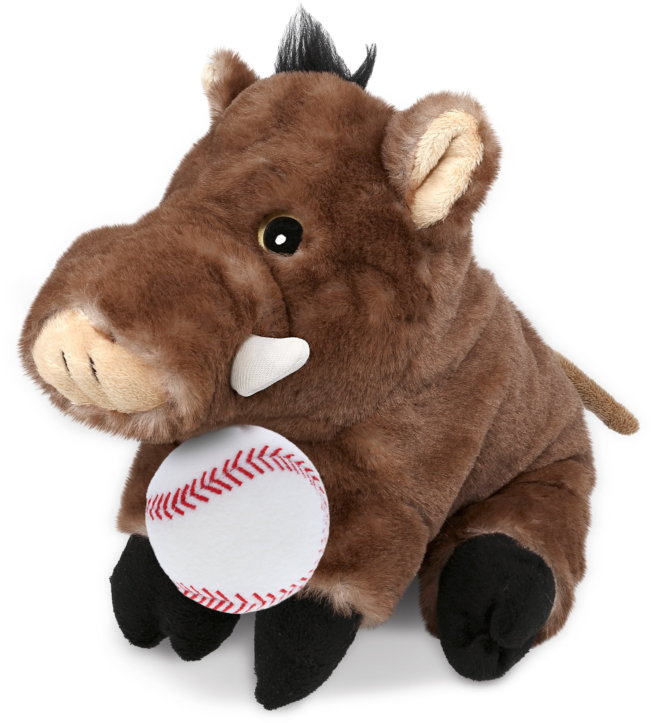 PLUSH BASEBALL - SUPER SOFT PLUSH - WILD BOAR